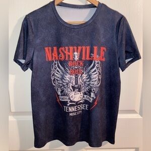 NASHVILLE, Tennessee Music City Graphic Tee Shirt